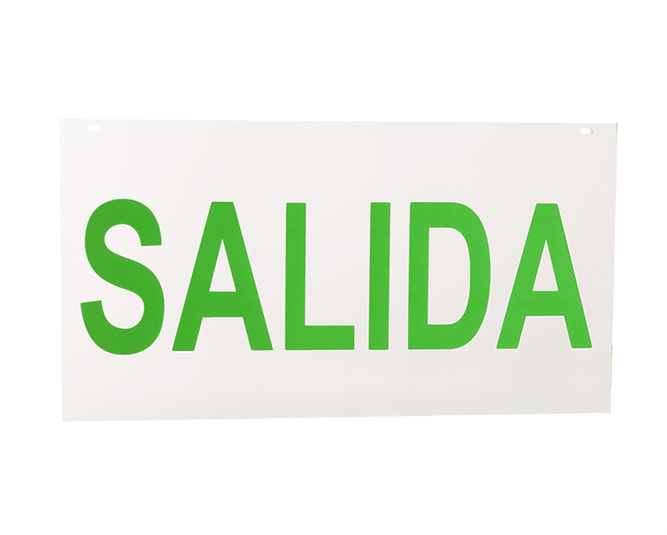 Dấu hiệu thoát khỏi bảng điều khiển acrylic Salida