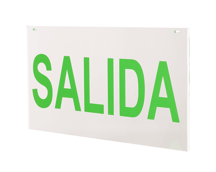 Dấu hiệu thoát khỏi bảng điều khiển acrylic Salida
