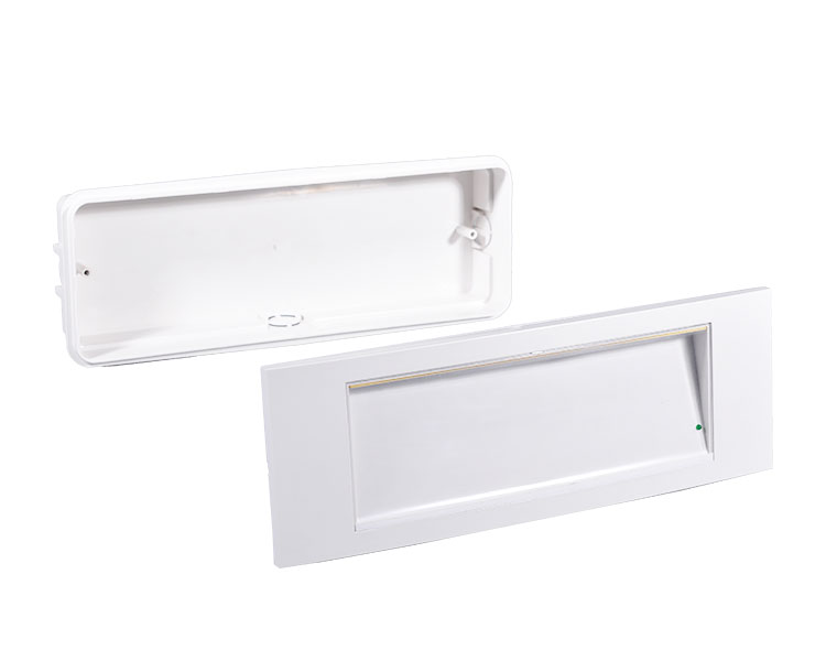 LE511AD Clear Polycarbonate khuếch tán & Ánh sáng khẩn cấp nhà ở