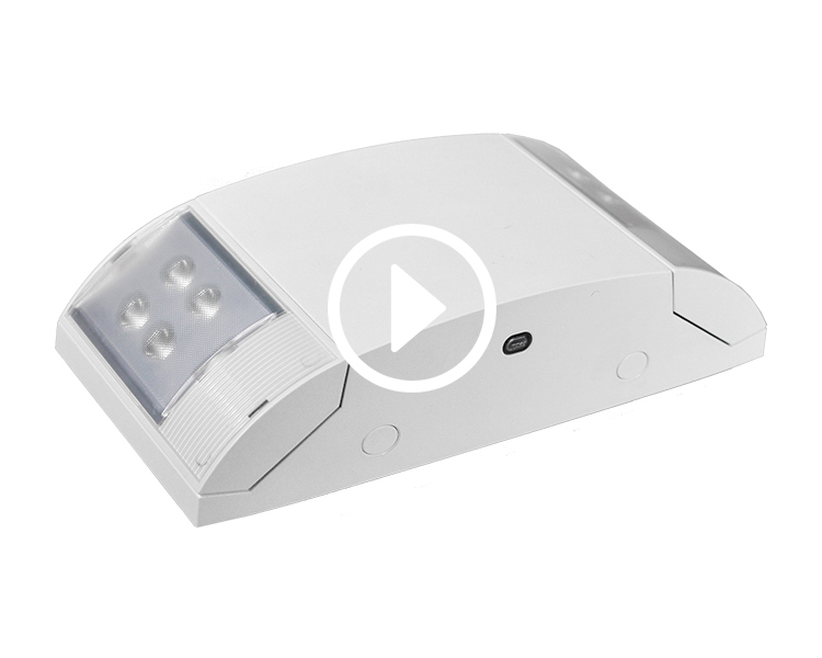 Đèn khẩn cấp đầu khẩn cấp kép có thể điều chỉnh JLEU12