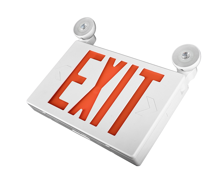 JLECB2RW-New Slim Red Letters Dấu hiệu thoát khẩn cấp với đầu đèn LED