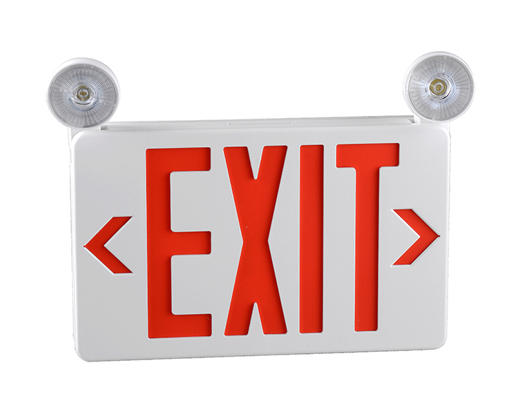 JLECB2RW-New Slim Red Letters Dấu hiệu thoát khẩn cấp với đầu đèn LED