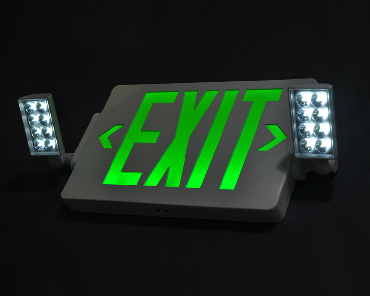 Đèn thoát hiểm khẩn cấp Jlecd2gw-Green với đầu đèn LED