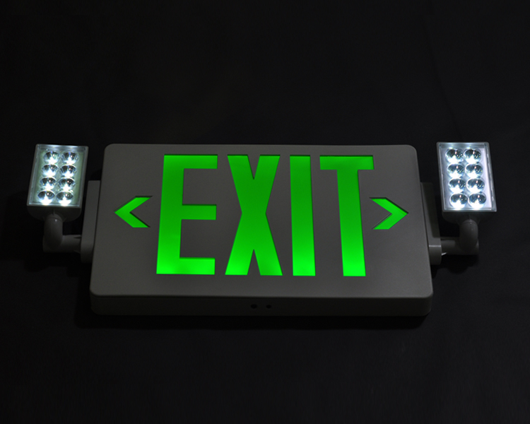Đèn thoát hiểm khẩn cấp Jlecd2gw-Green với đầu đèn LED